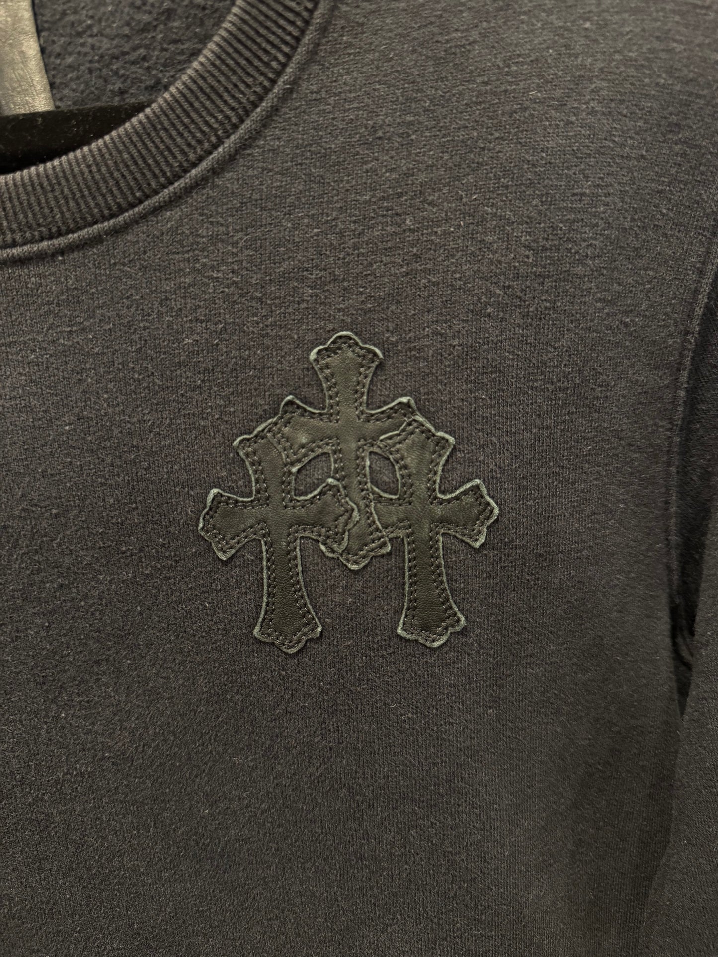 Chrome Hearts Triple Cross Plus Patch Crewneck