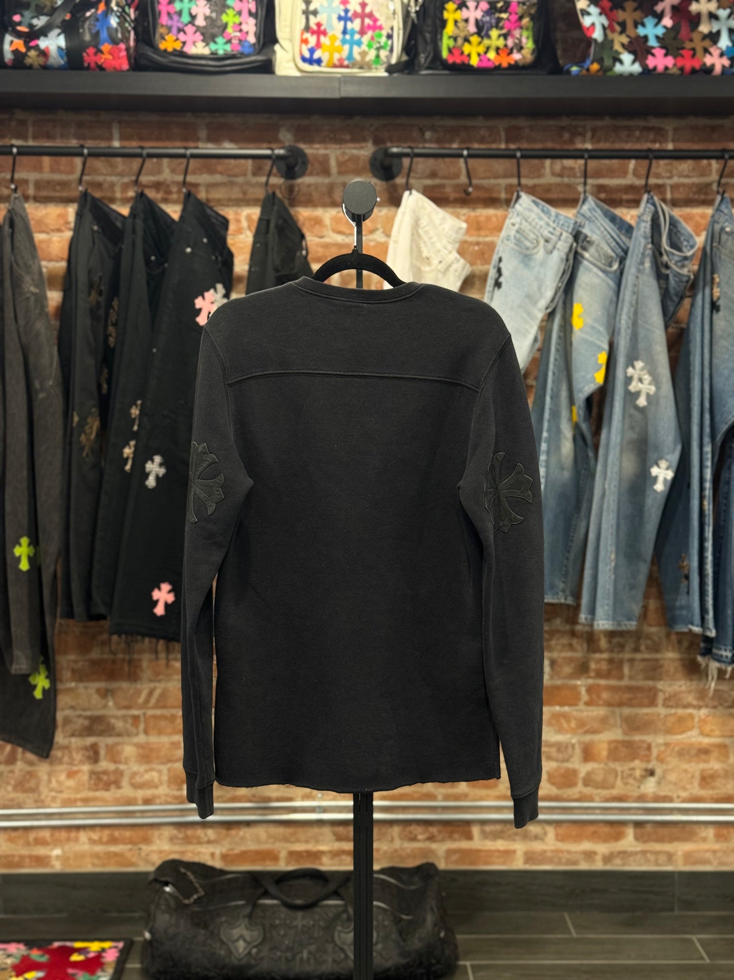 Chrome Hearts Triple Cross Plus Patch Crewneck