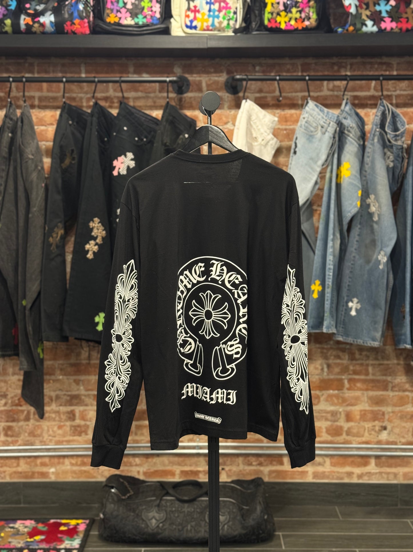 Chrome Hearts Miami Exclusive Horseshoe Longsleeve T-shirt
