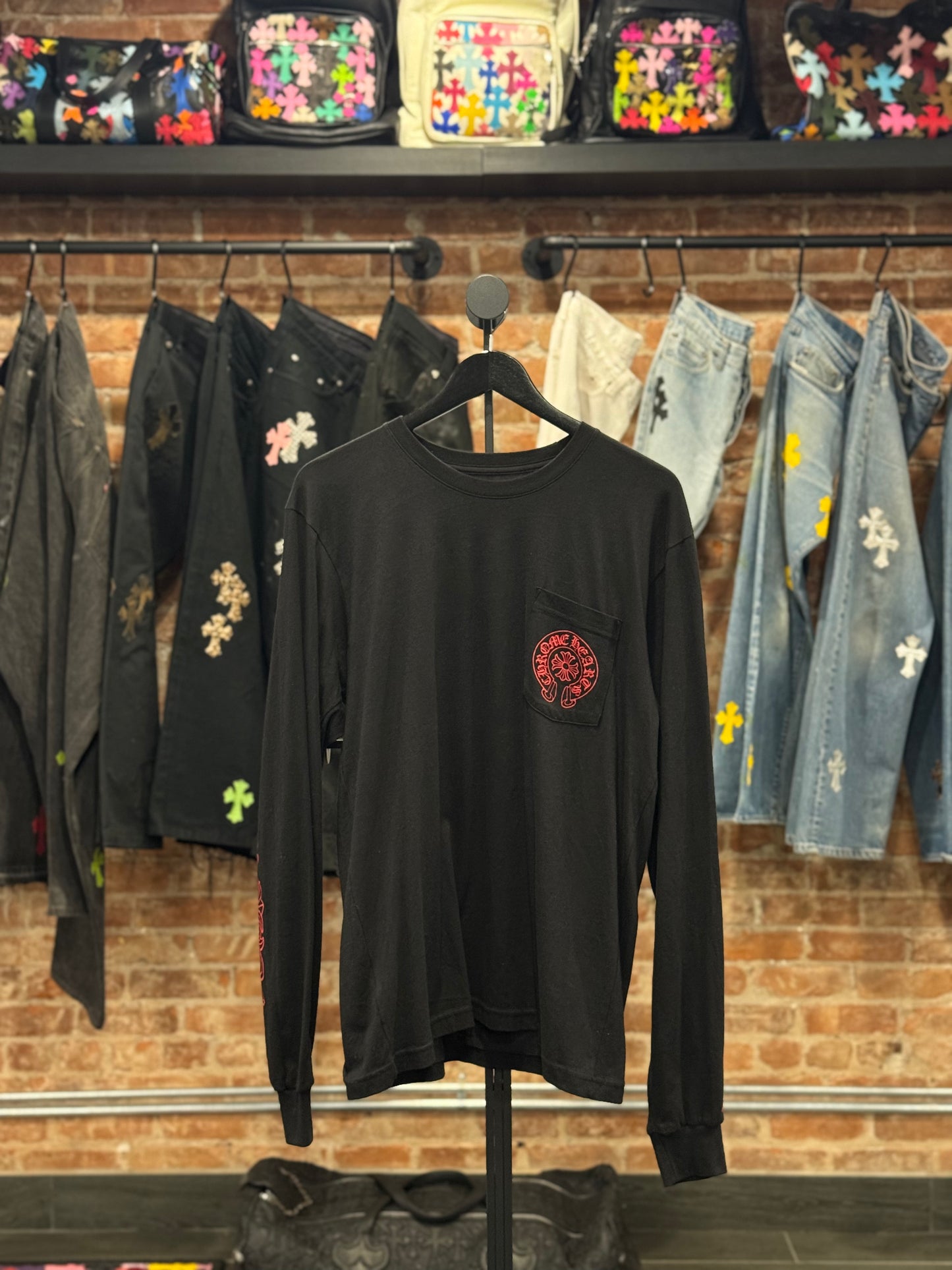 Chrome Hearts Jesse Jo Stark 'Fire of Love' Longsleeve T-shirt