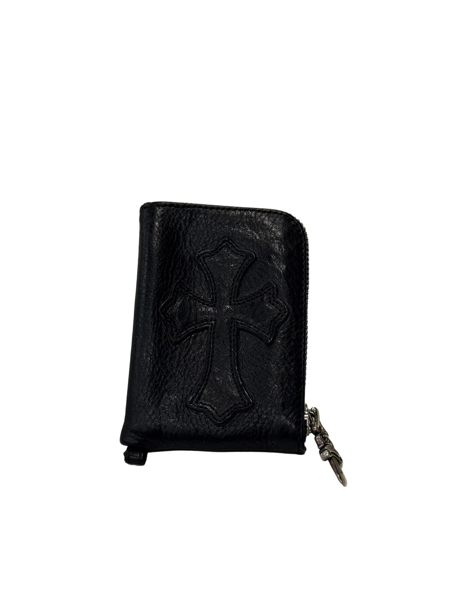 Chrome Hearts Leather Patch Zip Wallet