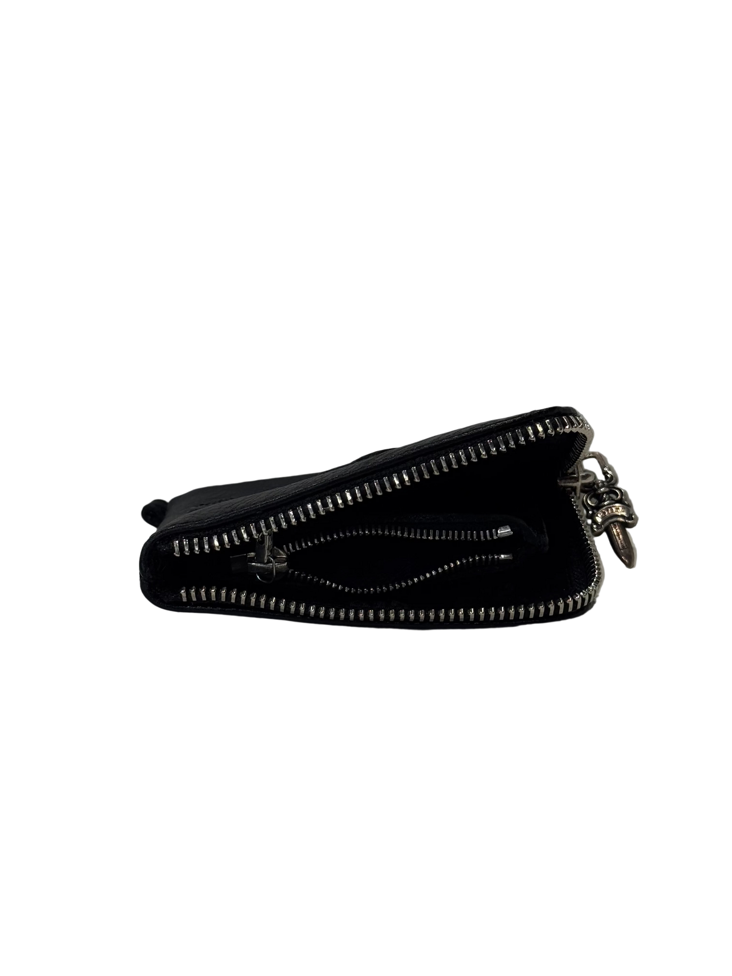 Chrome Hearts Leather Patch Zip Wallet