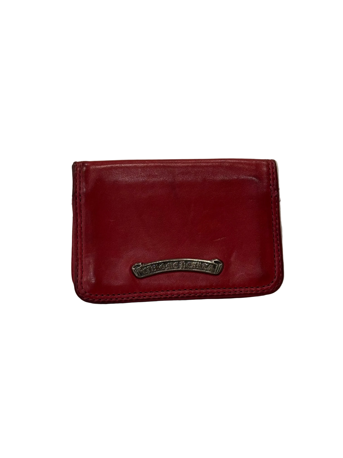 Chrome Hearts Red Leather Card Case