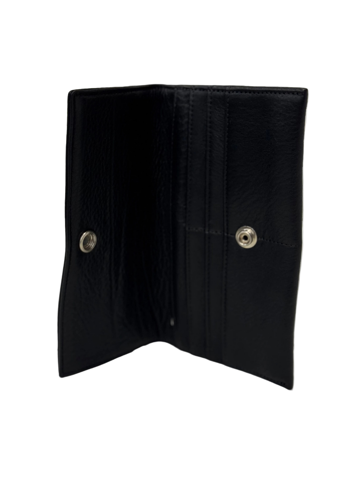Chrome Hearts Cross Button Leather Long Wallet