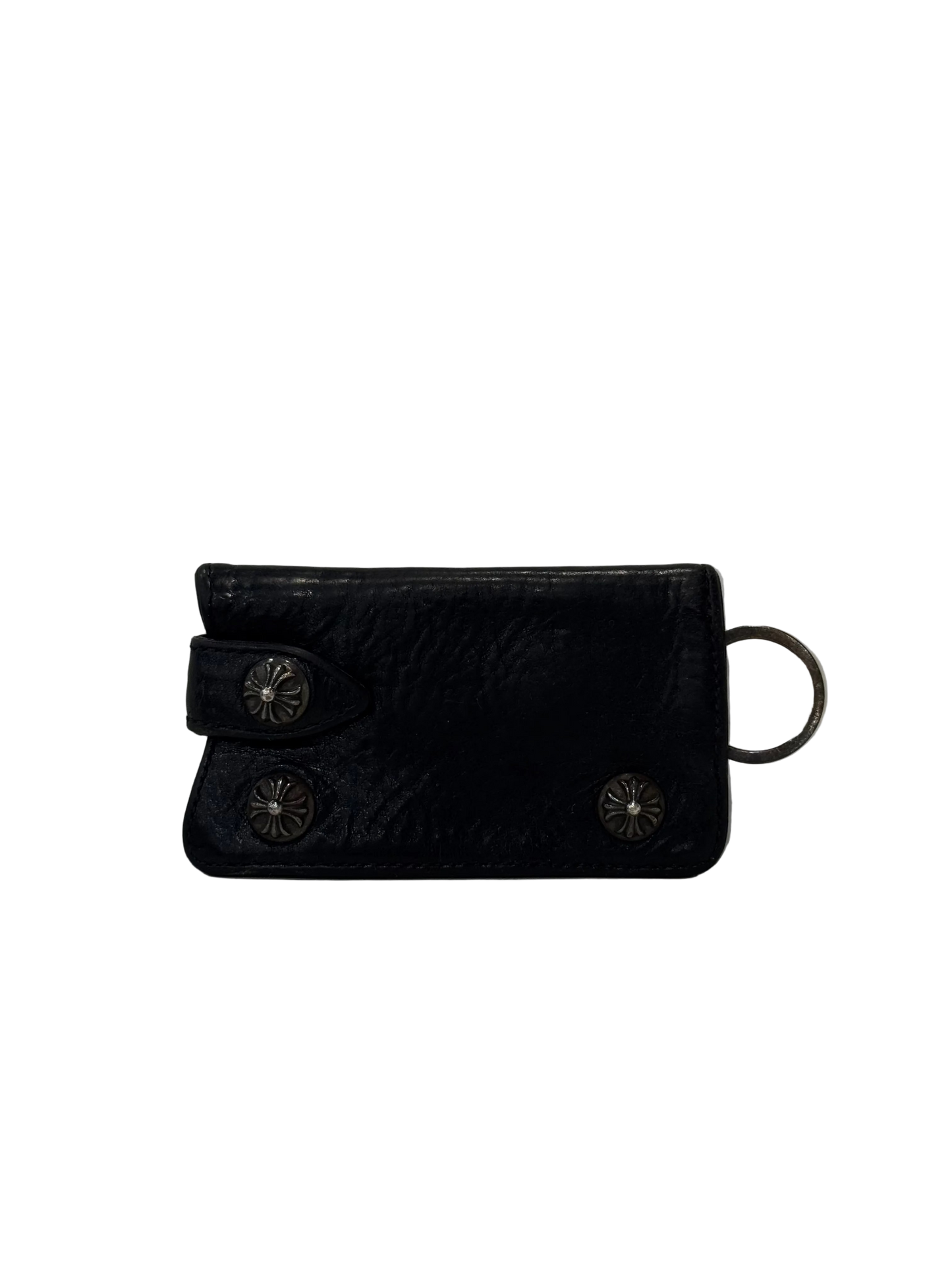 Chrome Hearts Cross Button Leather Key Case