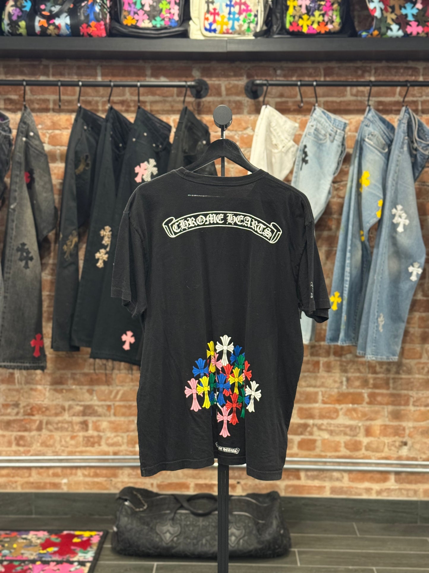 Chrome Hearts Multi Color Cross T-shirt