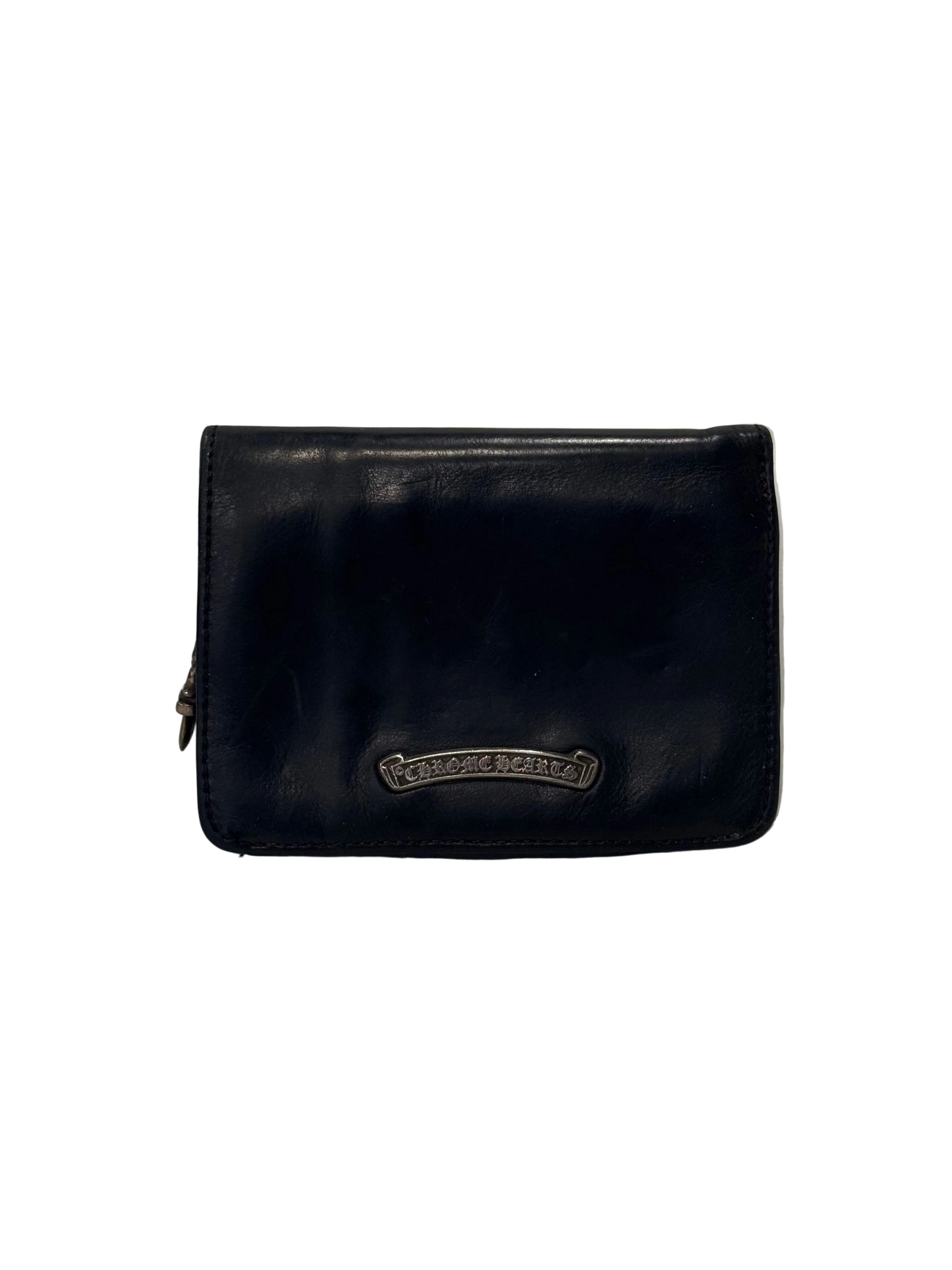 Chrome Hearts Zipper Leather Wallet
