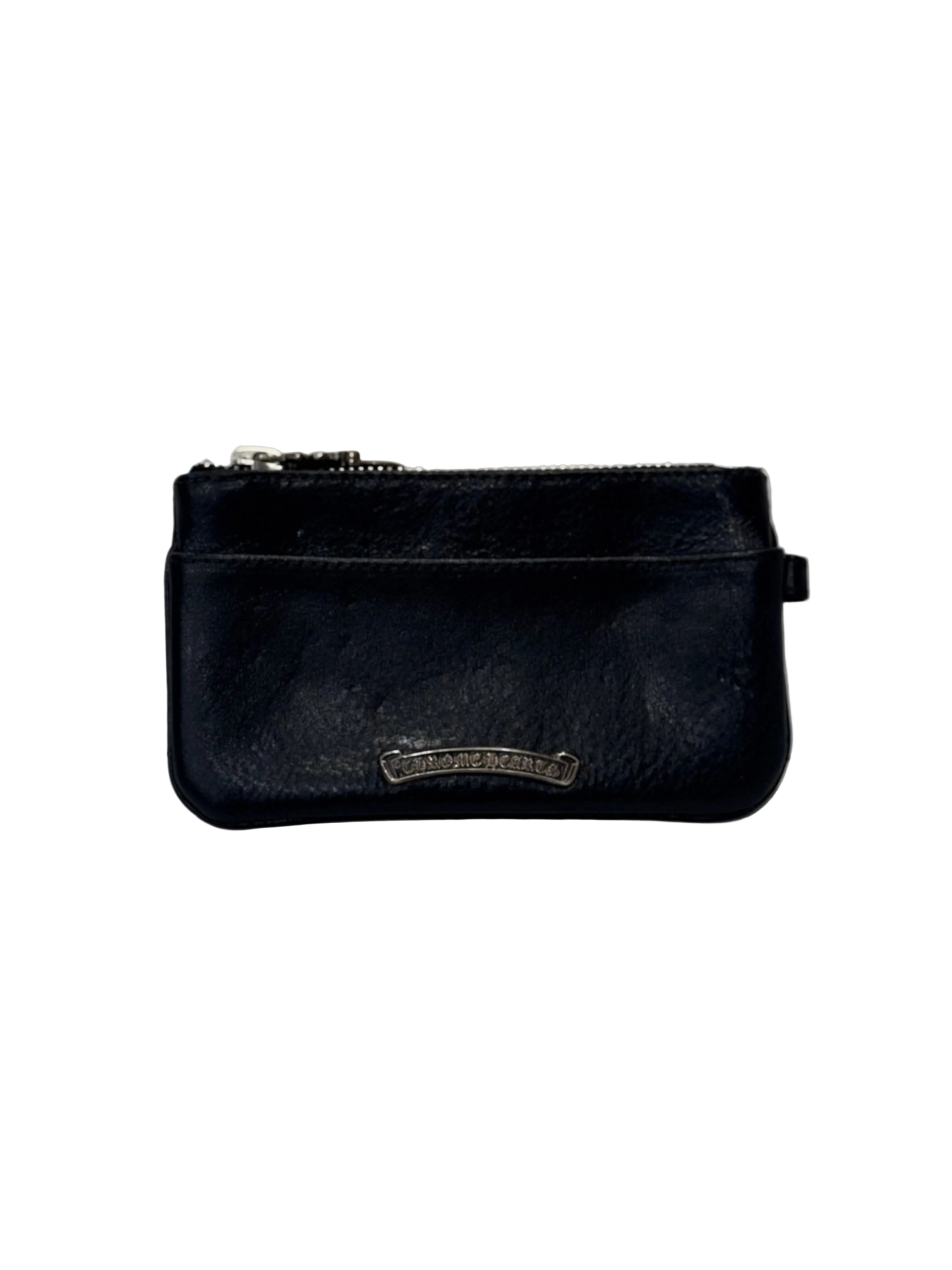 Chrome Hearts Zipper Leather Card Holder (patch fell off)