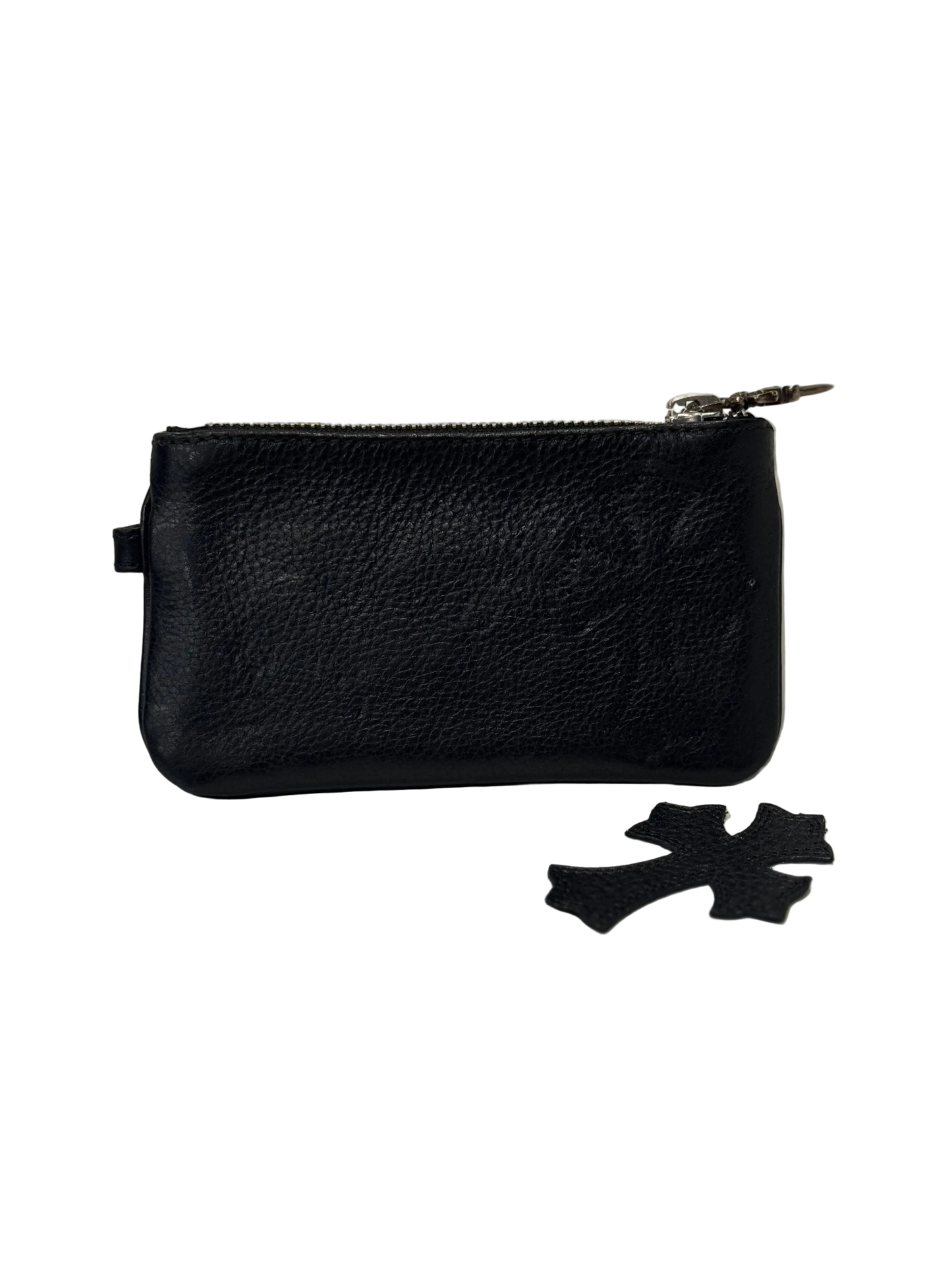Chrome Hearts Zipper Leather Card Holder (patch fell off)