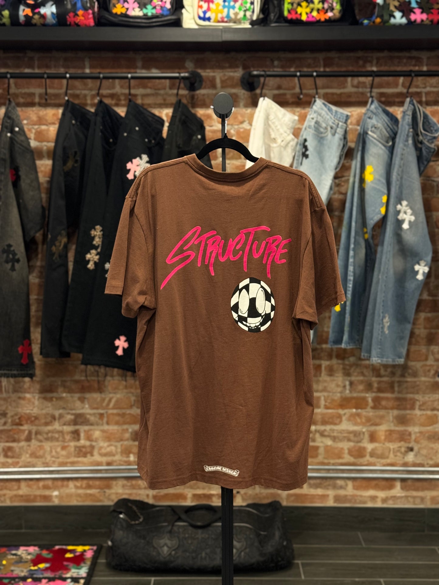 Chrome Hearts Matty Boy Brown Structure T-shirt