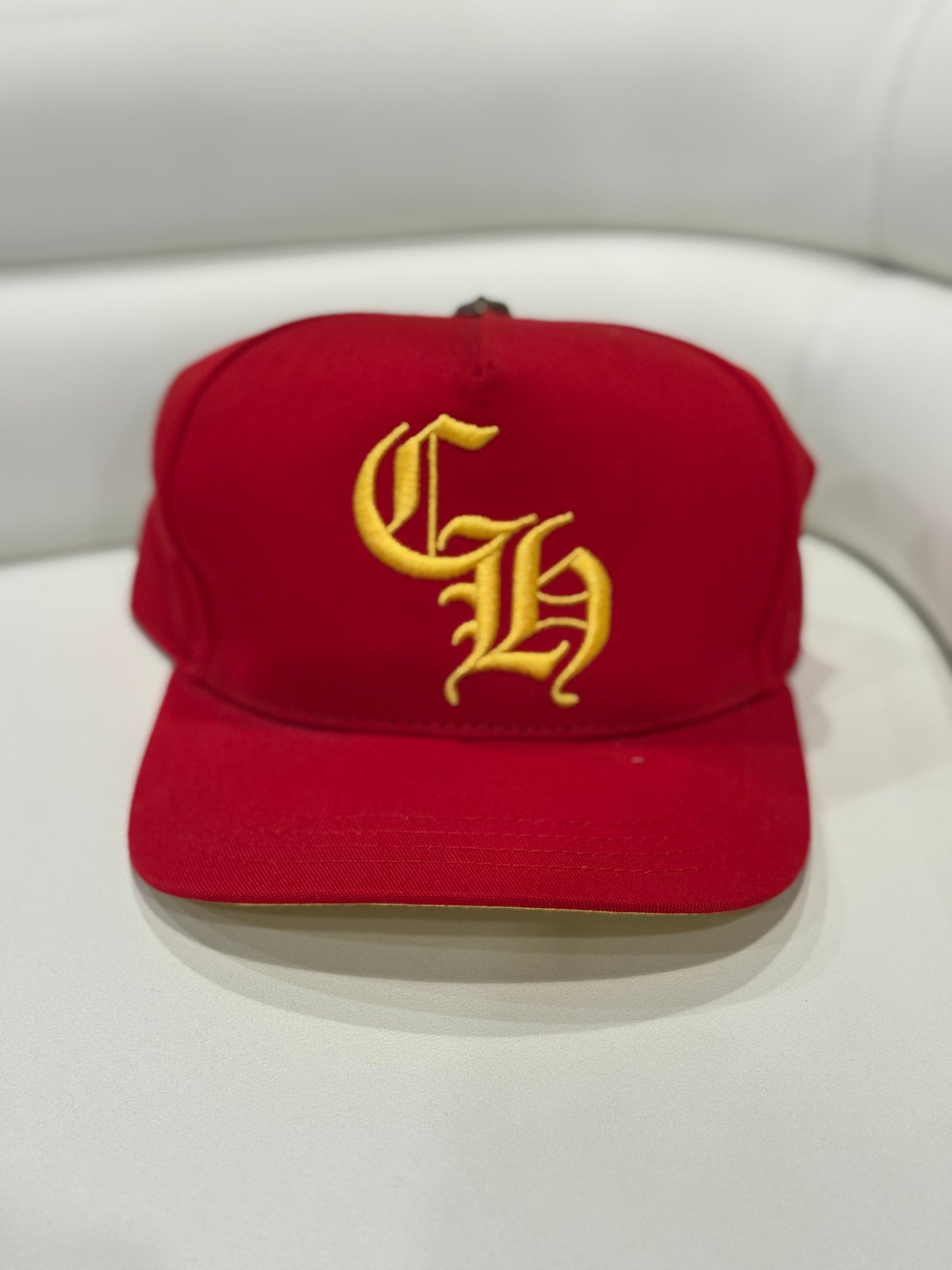 Chrome Hearts Red/Yellow CH Baseball Hat