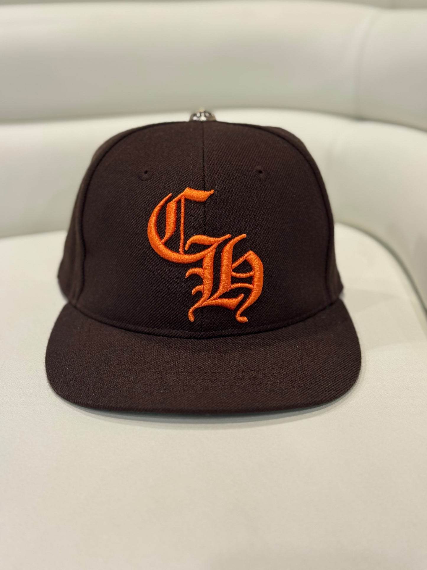 Chrome Hearts Brown/Orange CH Baseball Hat