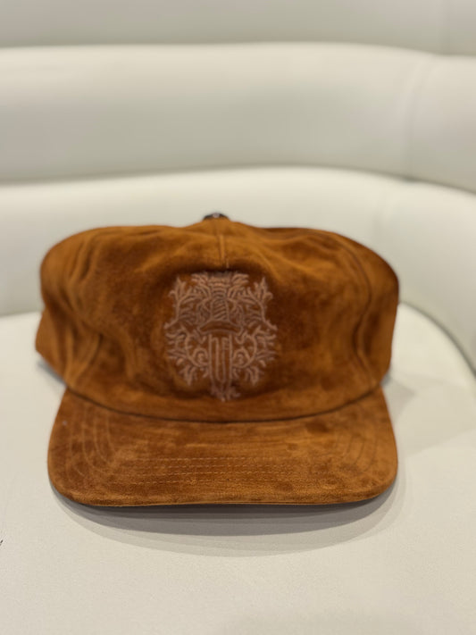 Chrome Hearts Brown Suede Vine Dagger Hat