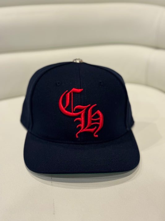 Chrome Hearts Navy/Red CH Baseball Hat
