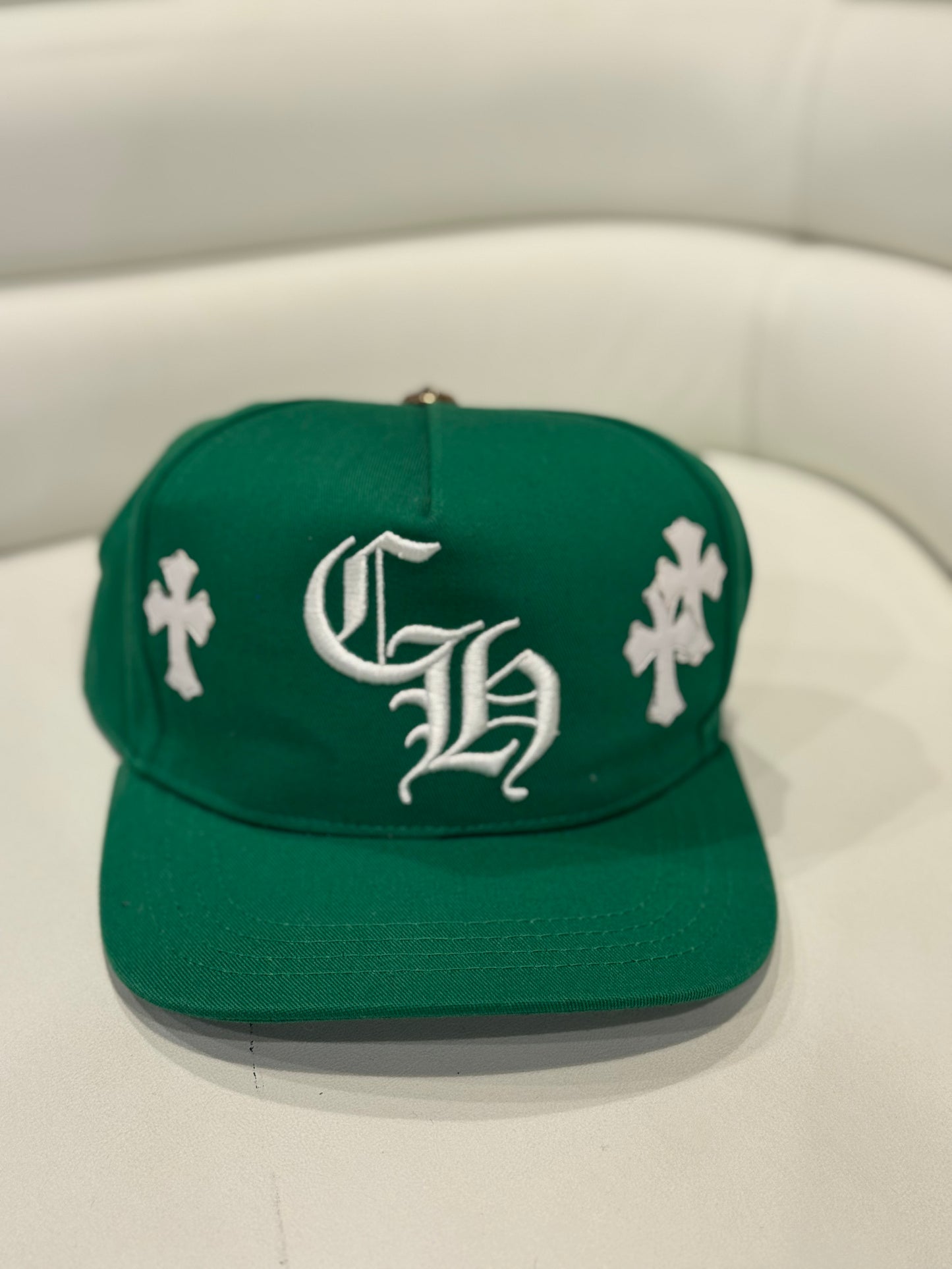 Chrome Hearts Green Cross Patch CH Baseball Hat
