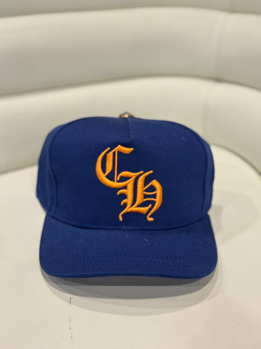 Chrome Hearts Blue/Orange CH Baseball Hat