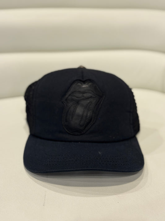 Chrome Hearts Black Rolling Stones Trucker Hat
