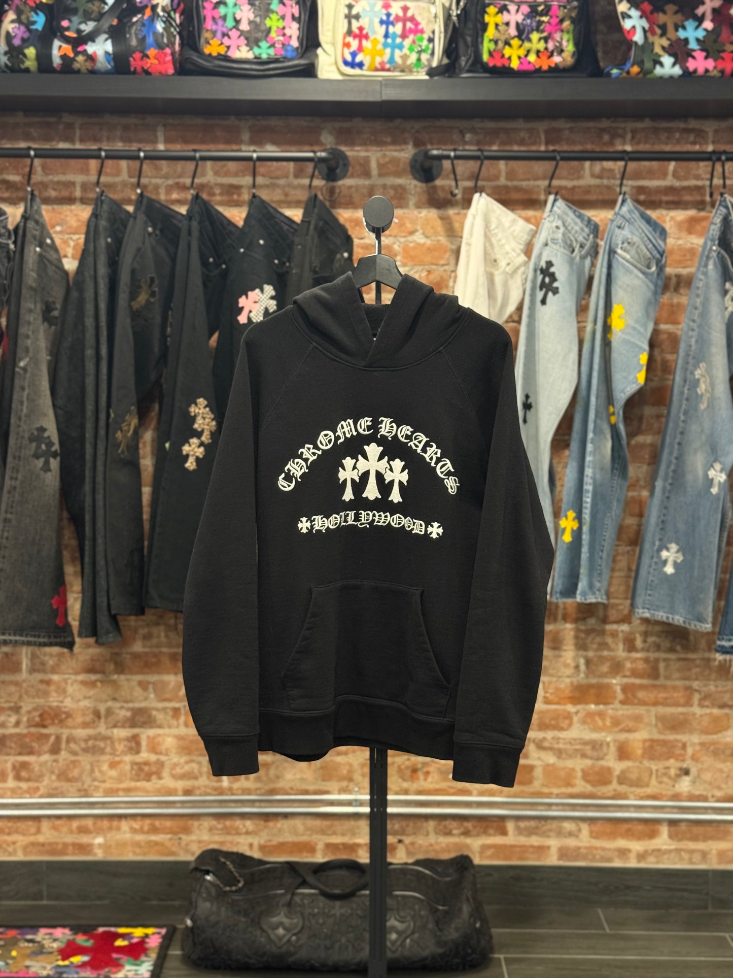 Chrome Hearts Triple Cross Embroidered Hoodie