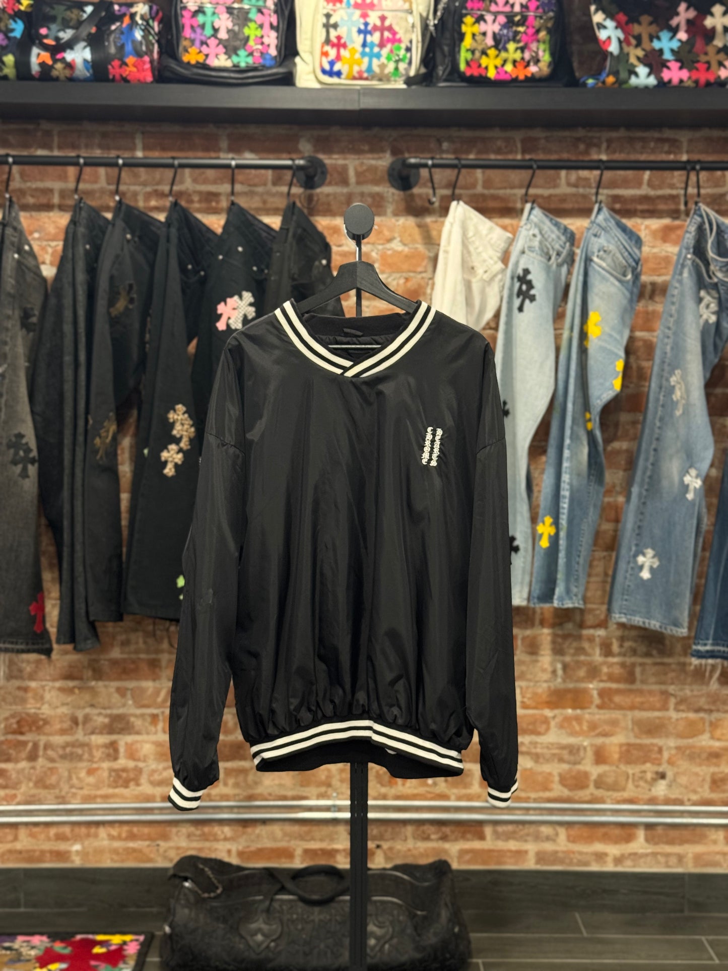 Chrome Hearts Vertical Logo Pullover Jacket