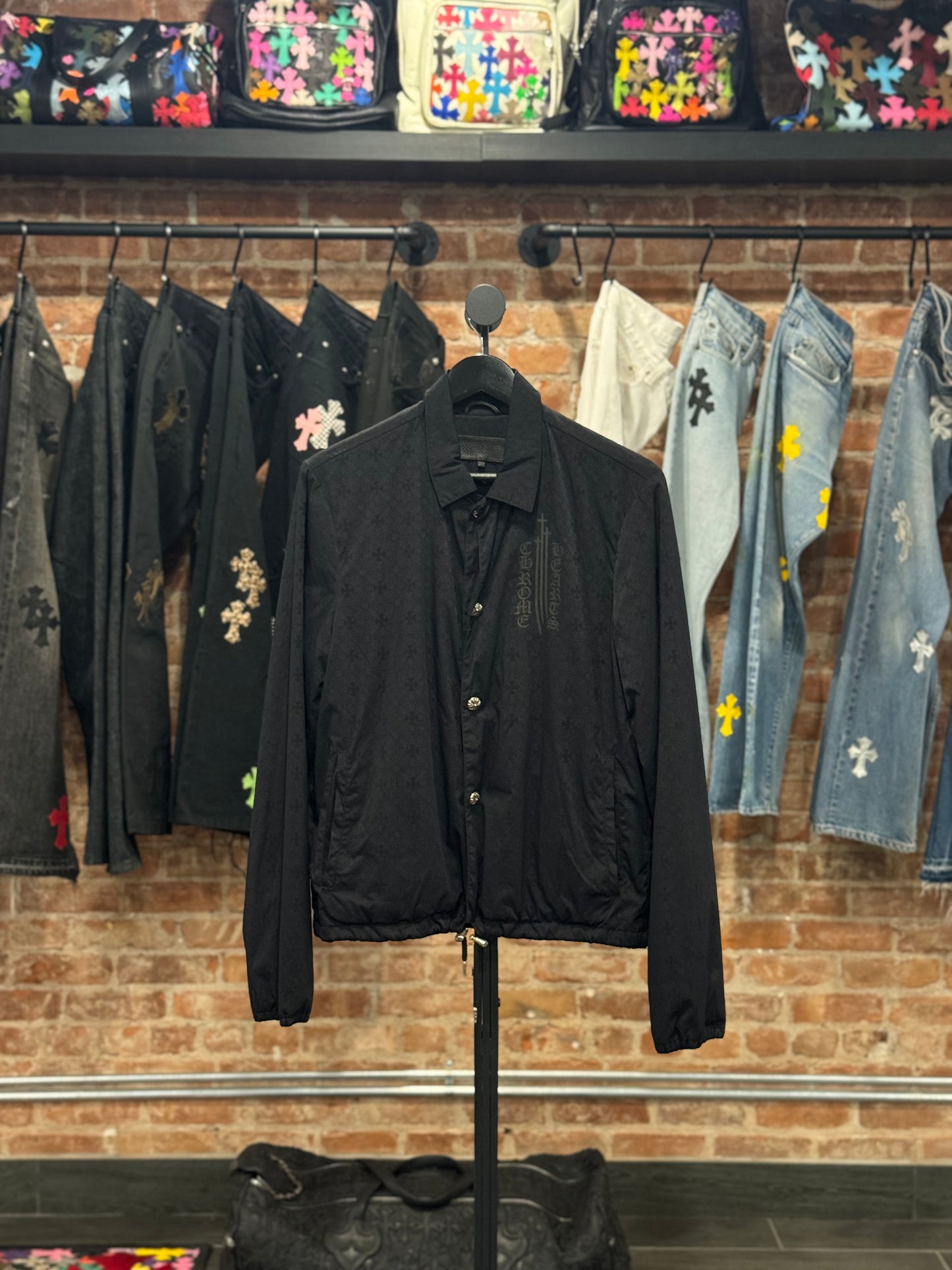 Chrome Hearts Nylon Eye Chart Coach Jacket