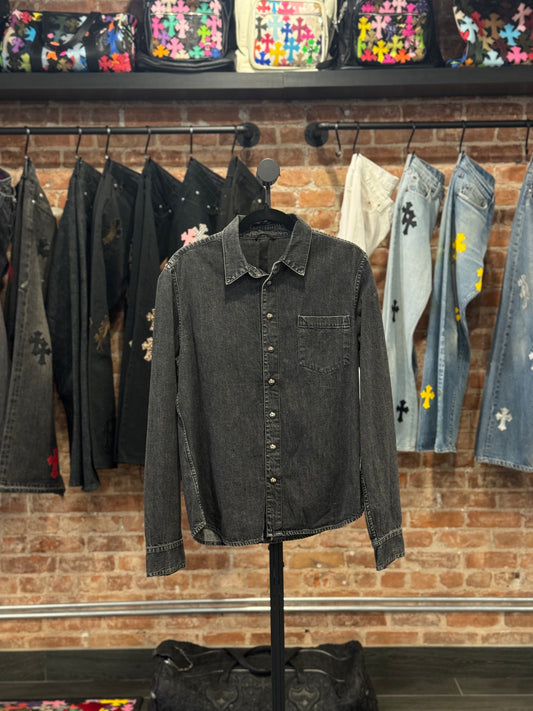 Chrome Hearts Denim Button Down Shirt