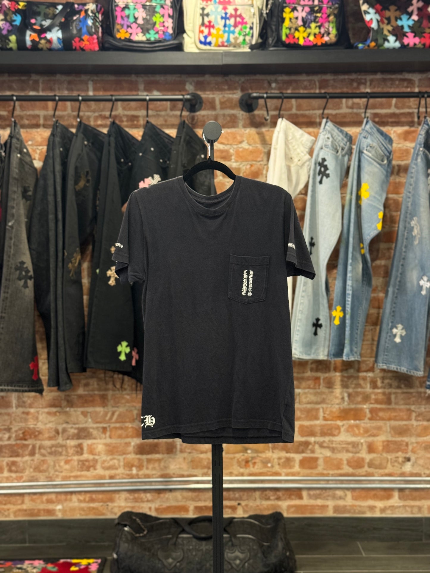Vintage Chrome Hearts Vertical Logo T-shirt