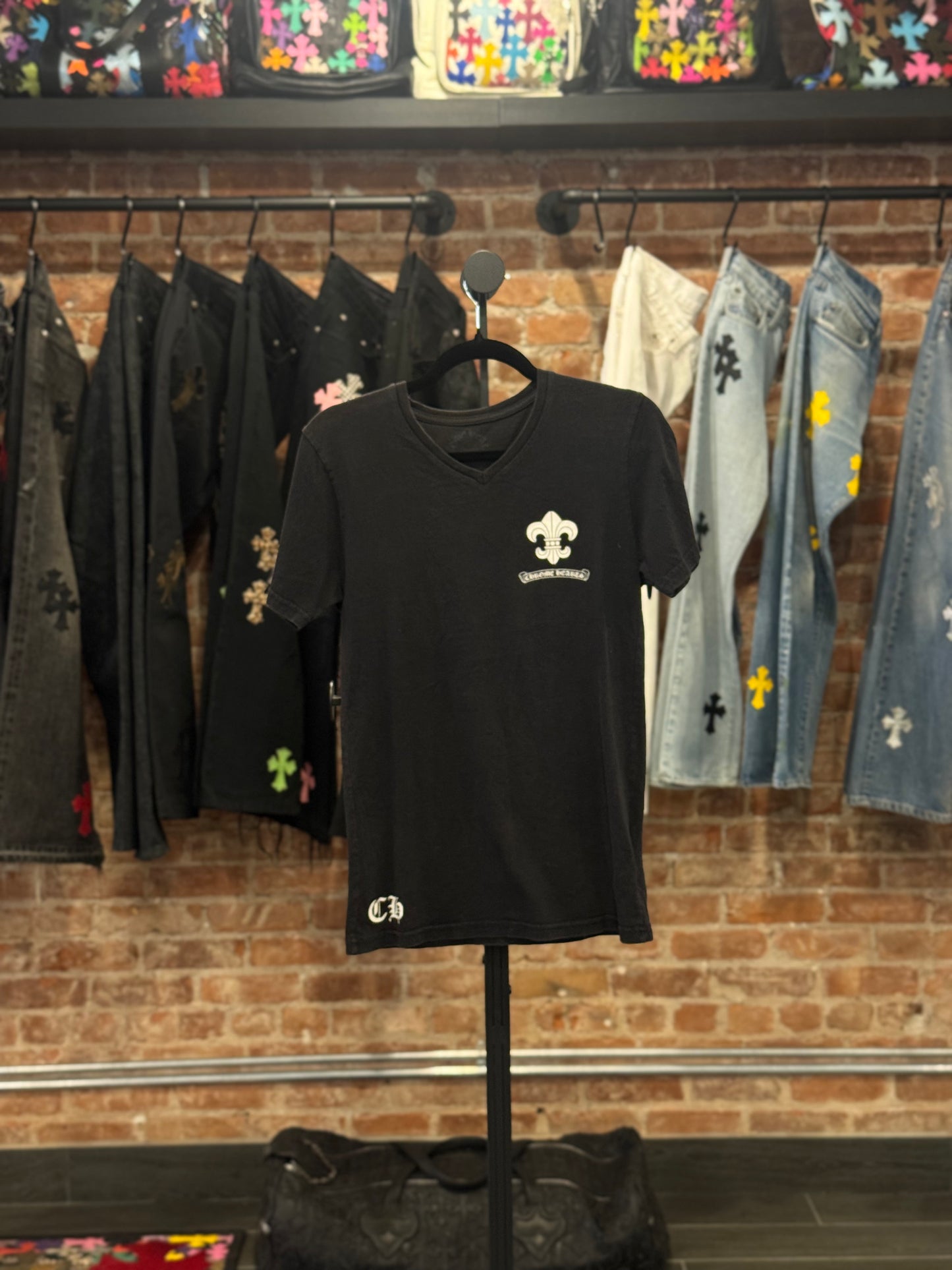 Vintage Chrome Hearts Triple Fleur T-shirt