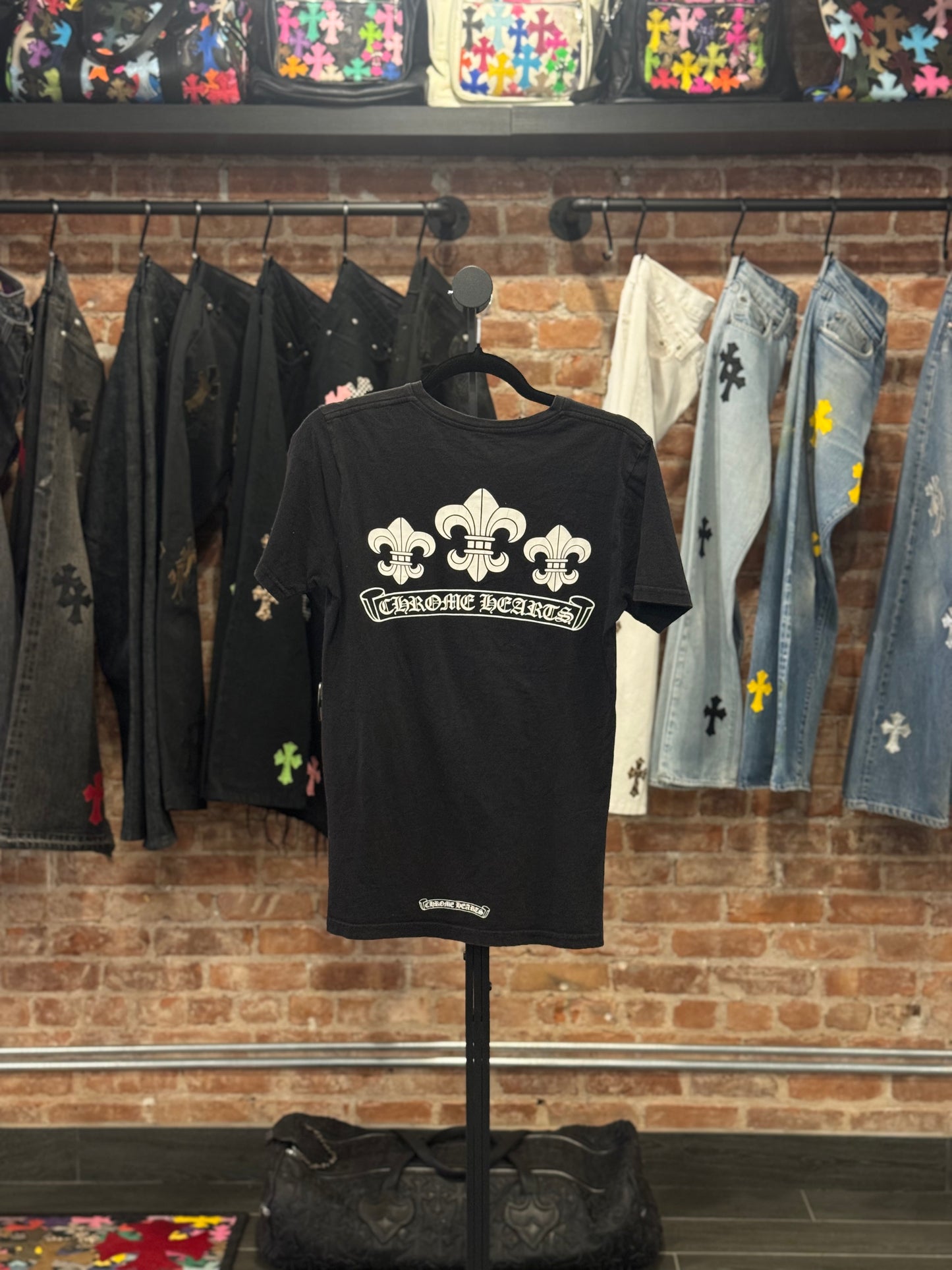 Vintage Chrome Hearts Triple Fleur T-shirt