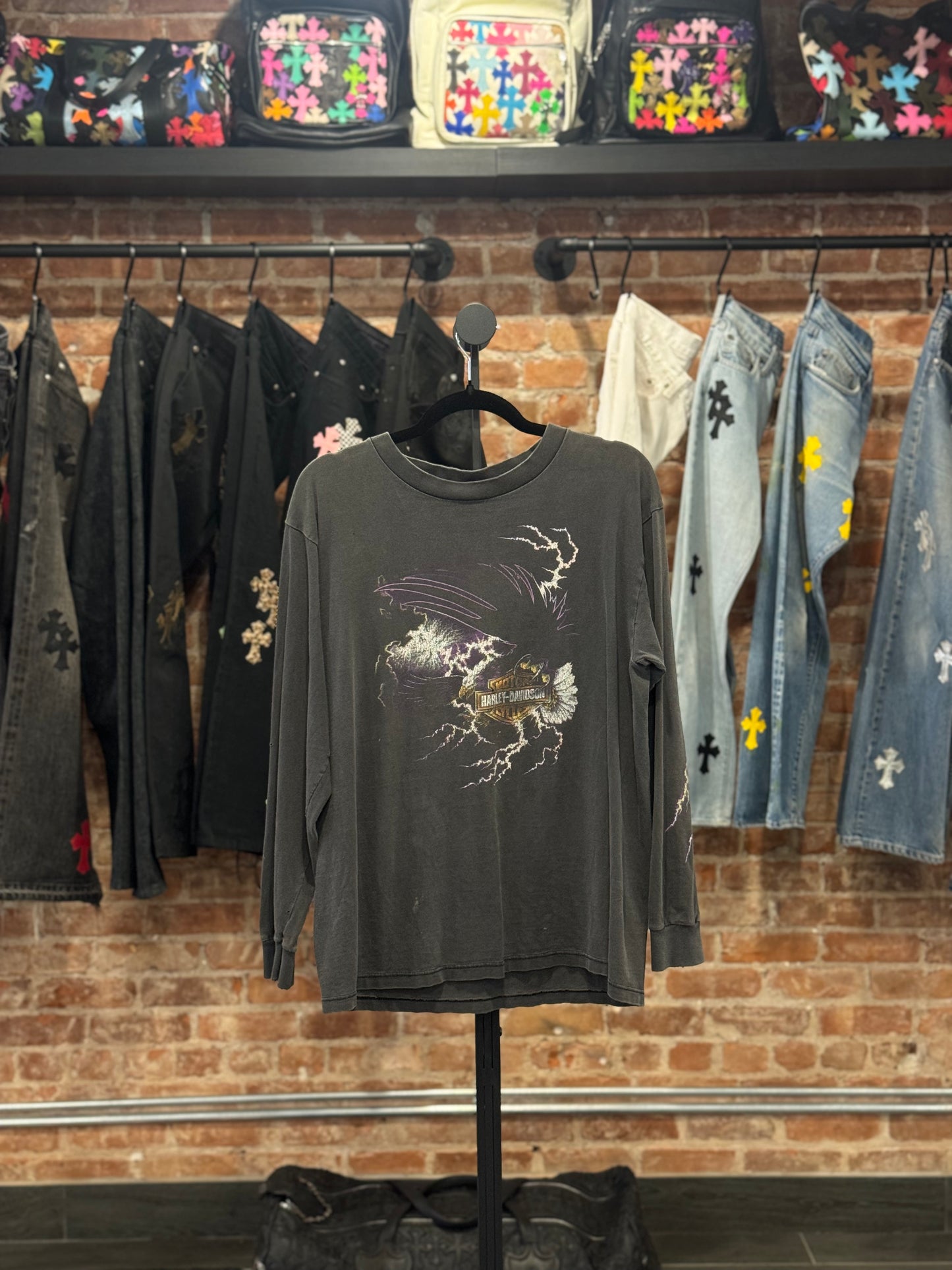 Vintage West Harley Davidson Longsleeve T-shirt