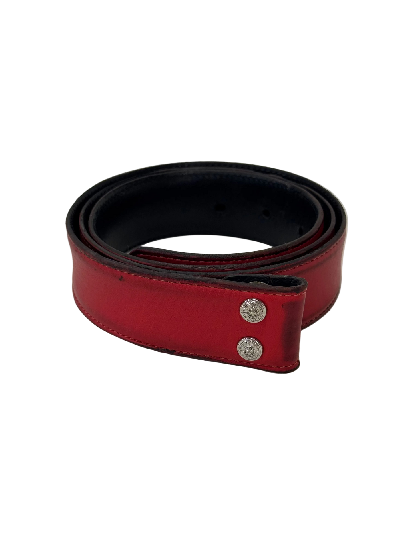 Chrome Hearts Red Belt Strap