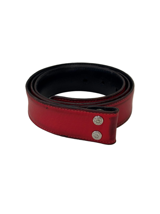 Chrome Hearts Red Belt Strap