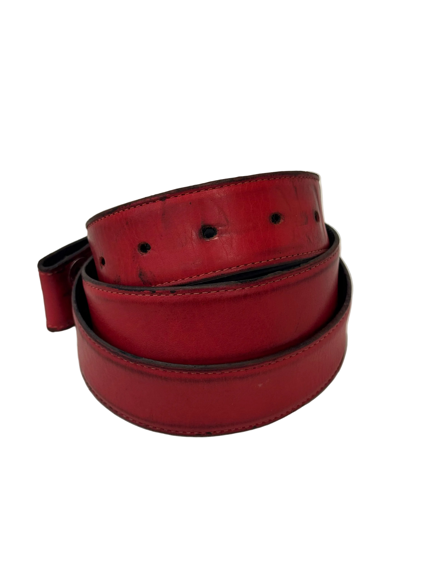 Chrome Hearts Red Belt Strap