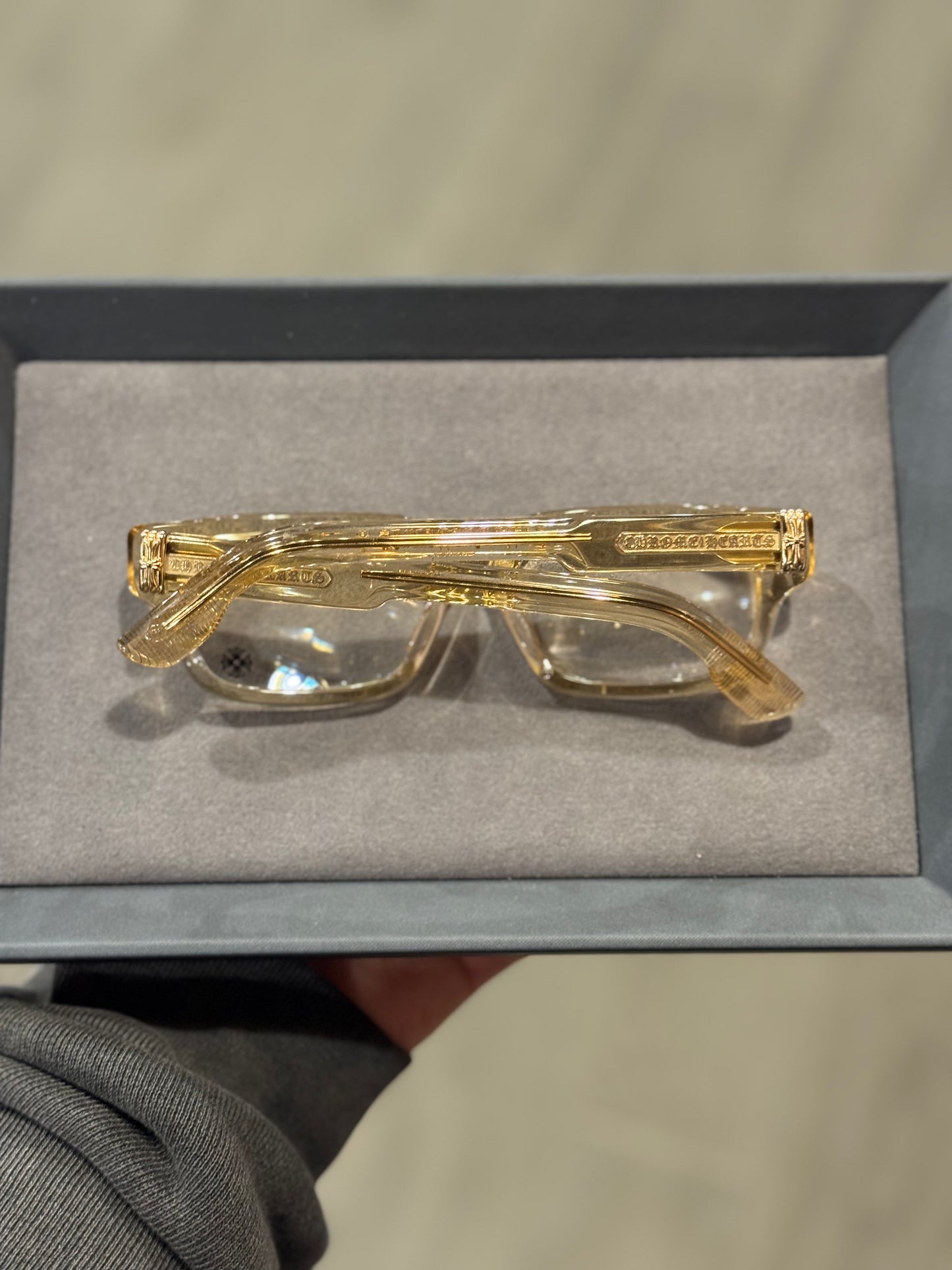 Chrome Hearts 2 THICK Yellow Glasses