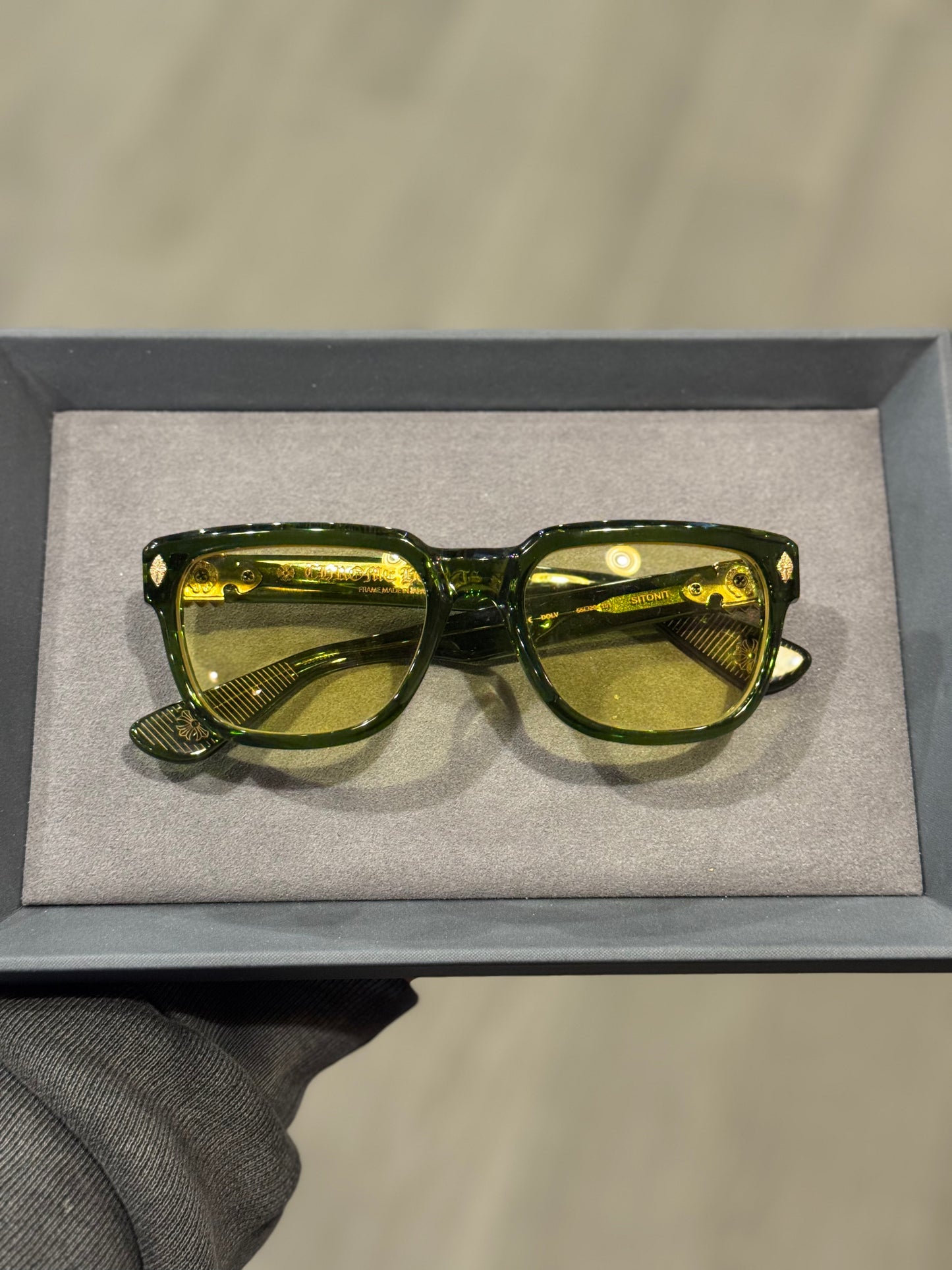 Chrome Hearts SITONIT Green Glasses