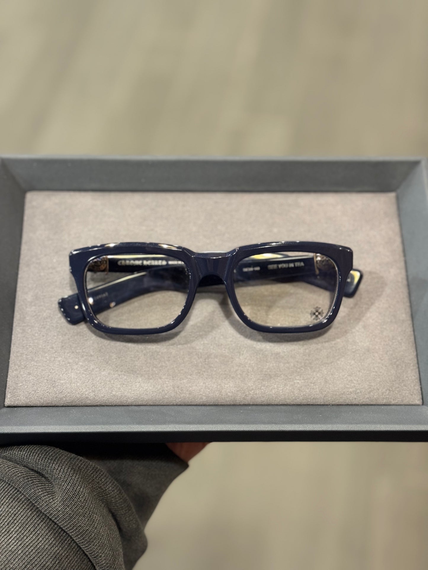 Chrome Hearts SEE YOU IN TEA Navy Glasses