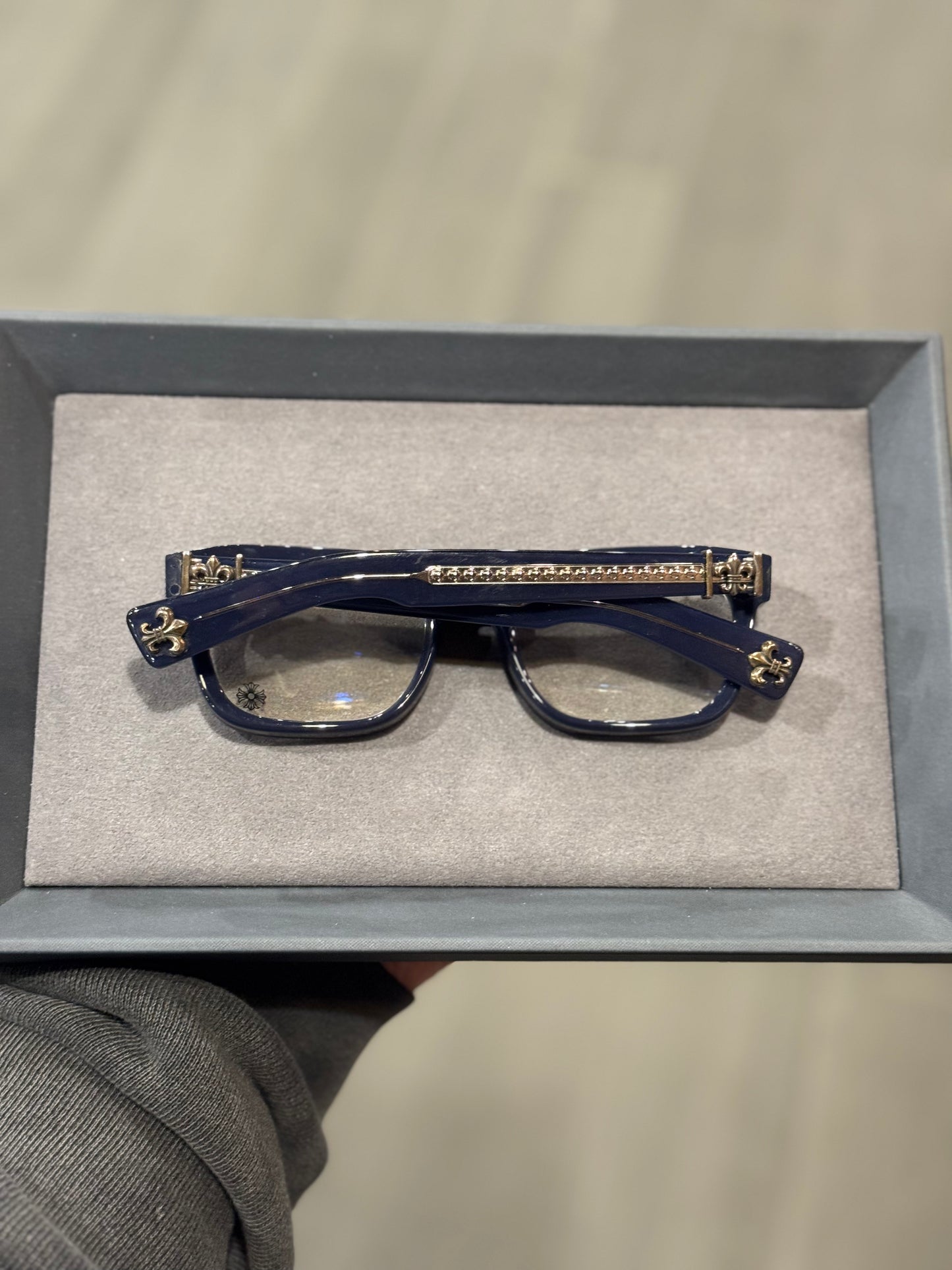 Chrome Hearts SEE YOU IN TEA Navy Glasses