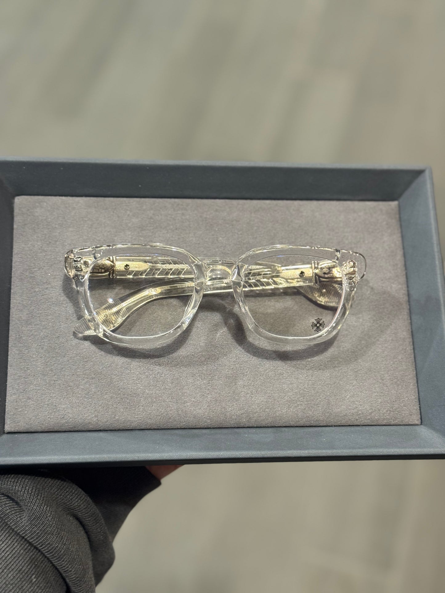 Chrome Hearts WELL HELL YEAH White Glasses