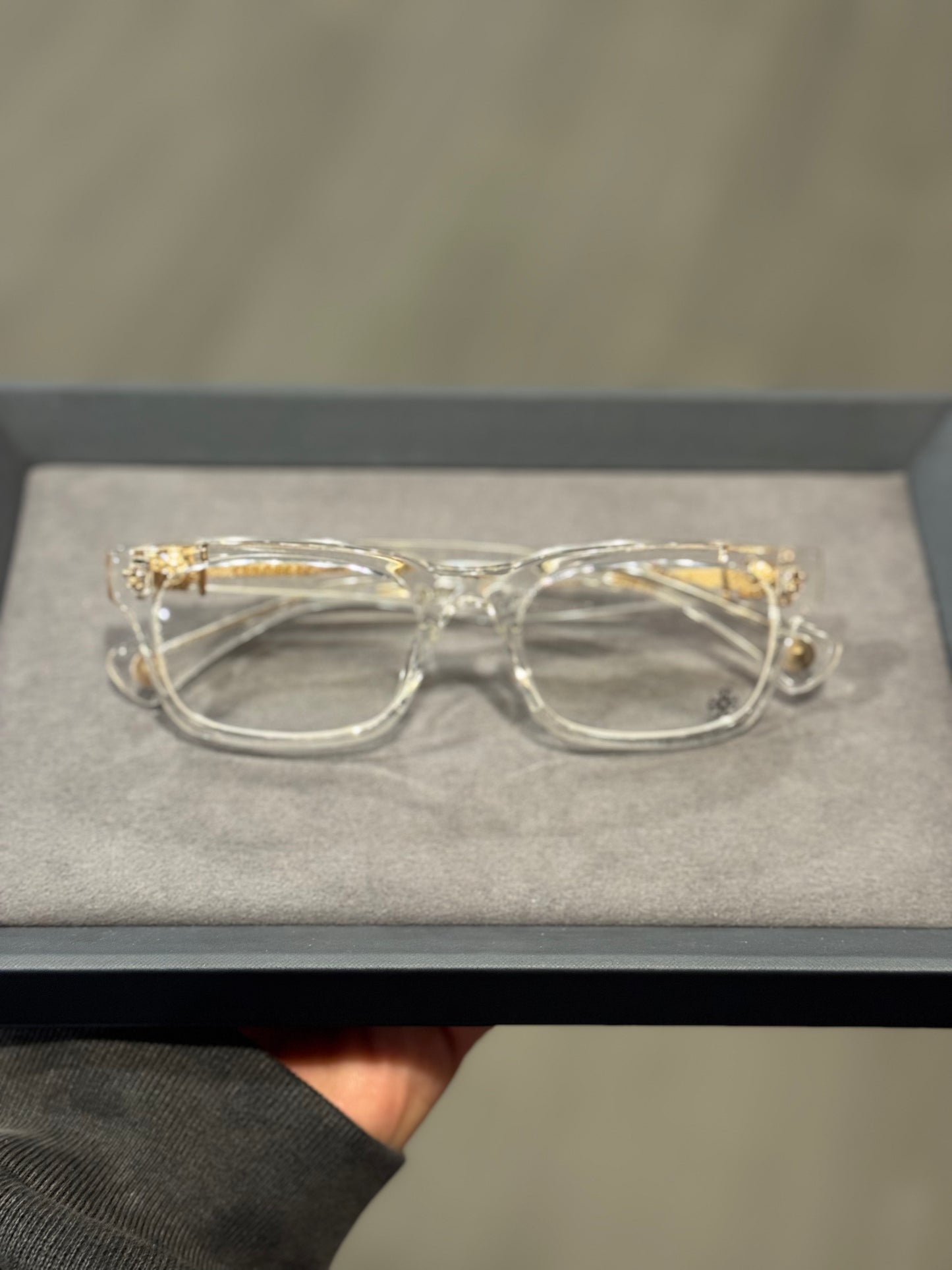 Chrome Hearts GITTIN ANY White Glasses
