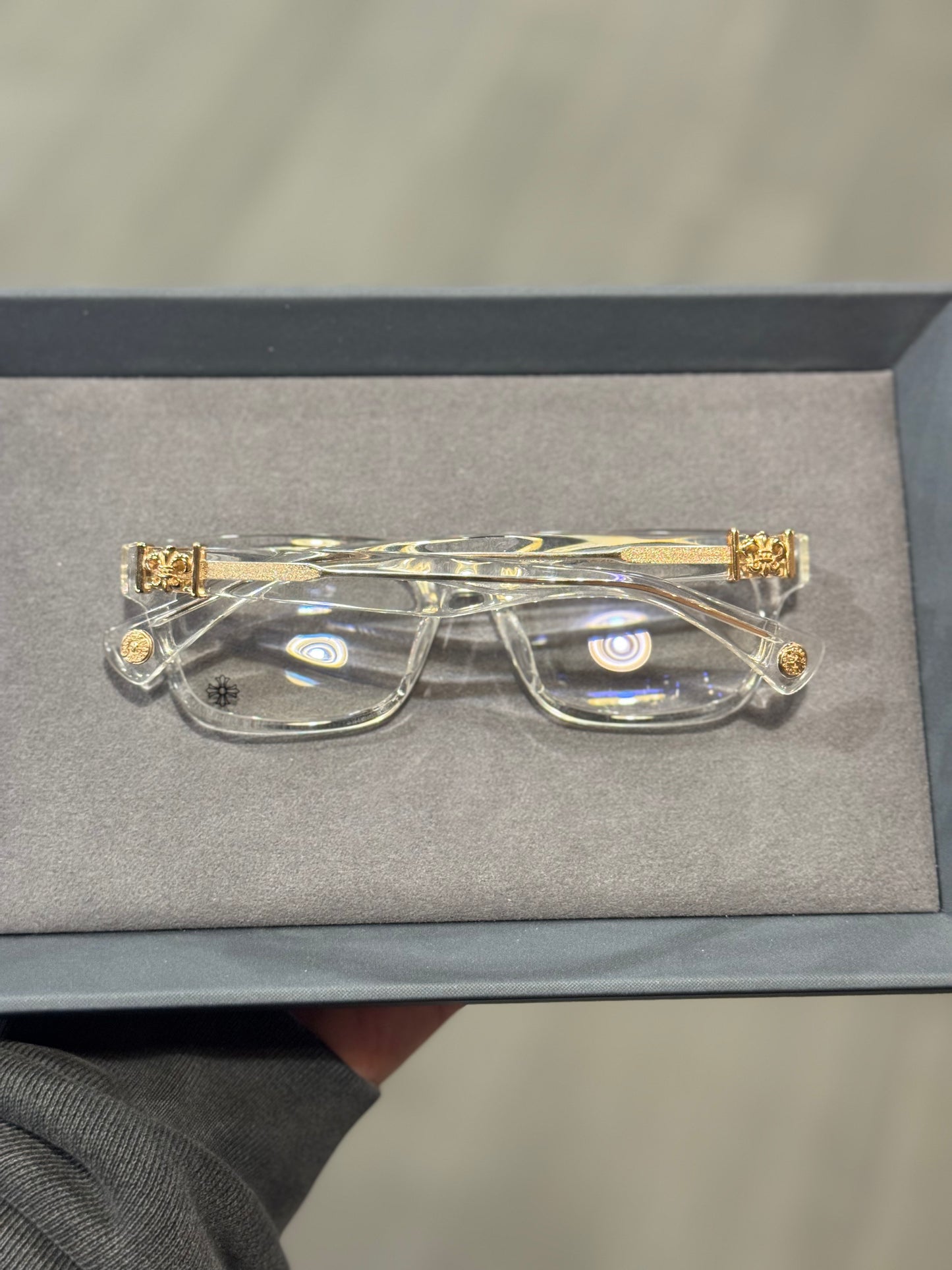 Chrome Hearts GITTIN ANY White Glasses