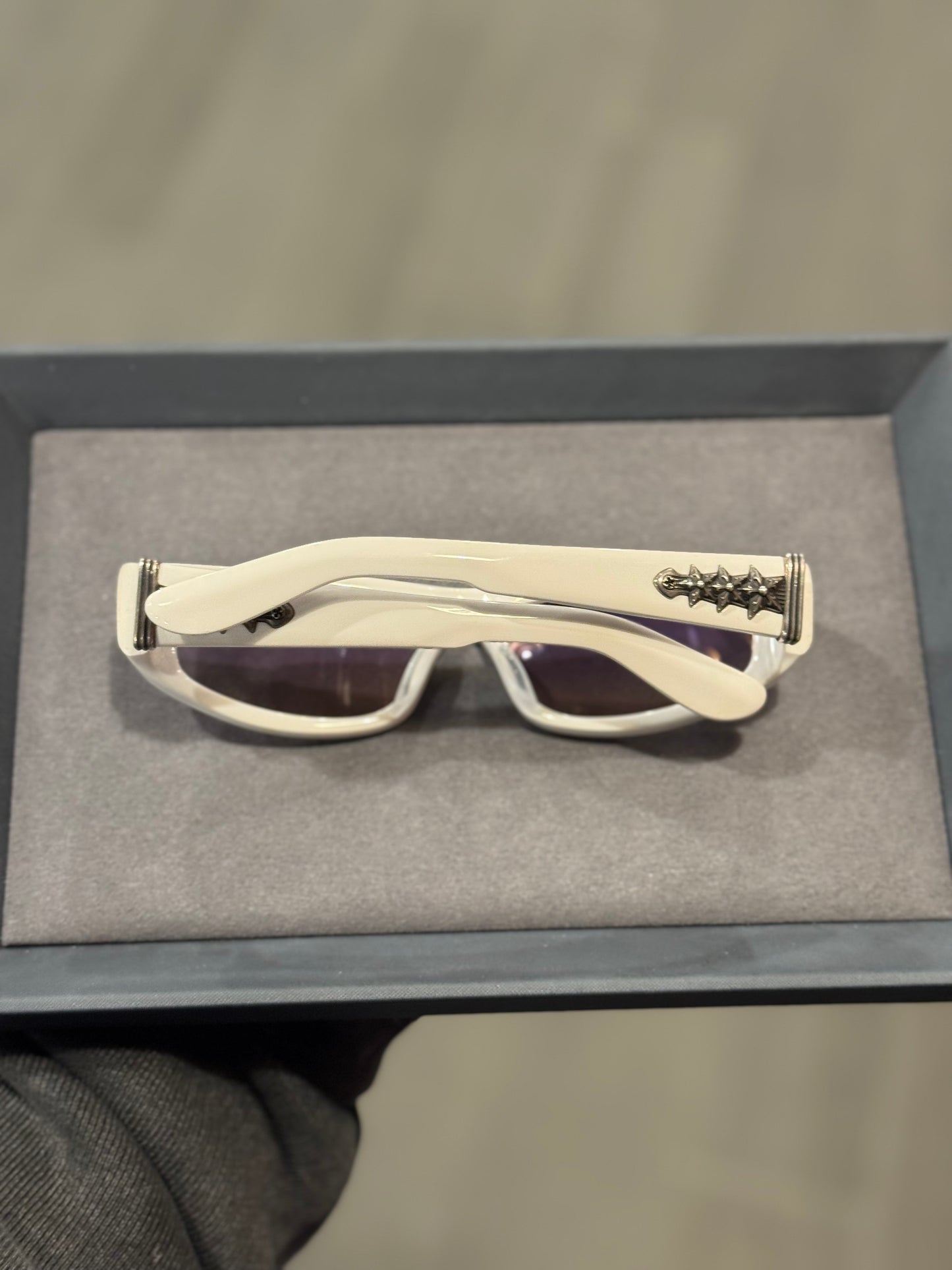 Chrome Hearts ROLLER White Sun Glasses