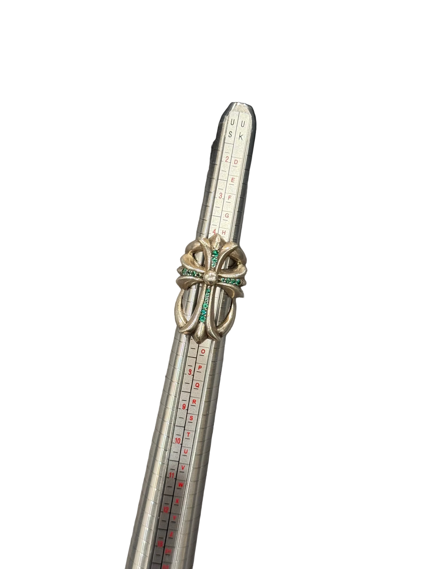 Chrome Hearts Green Emerald Infinity Ring