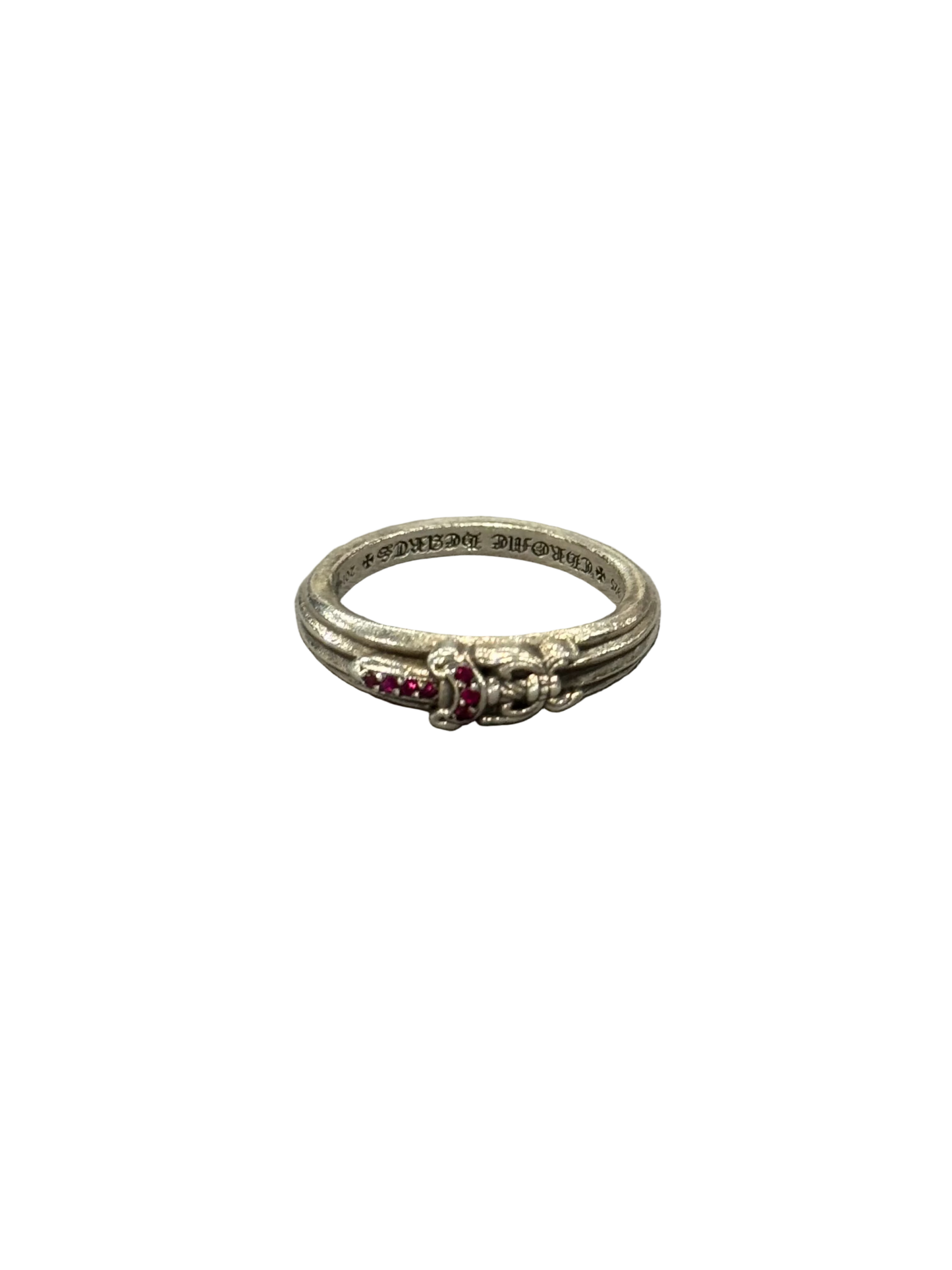 Chrome Hearts Ruby Baby Dagger Ring
