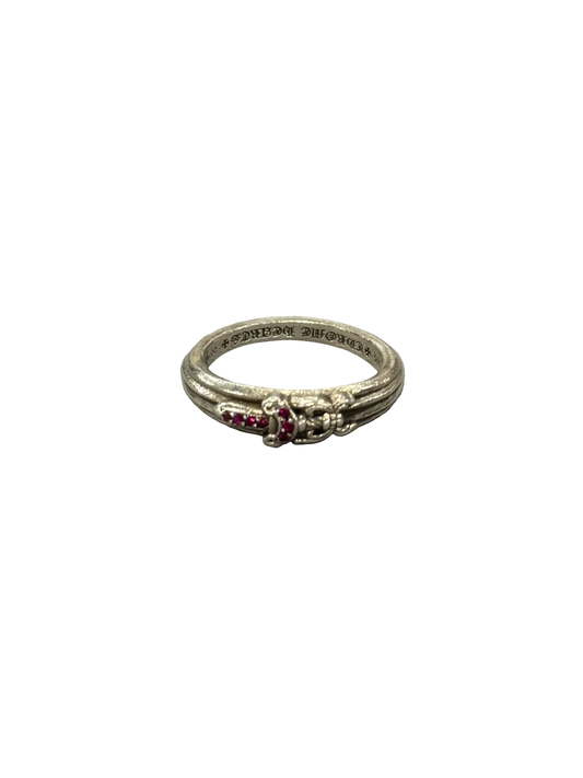 Chrome Hearts Ruby Baby Dagger Ring