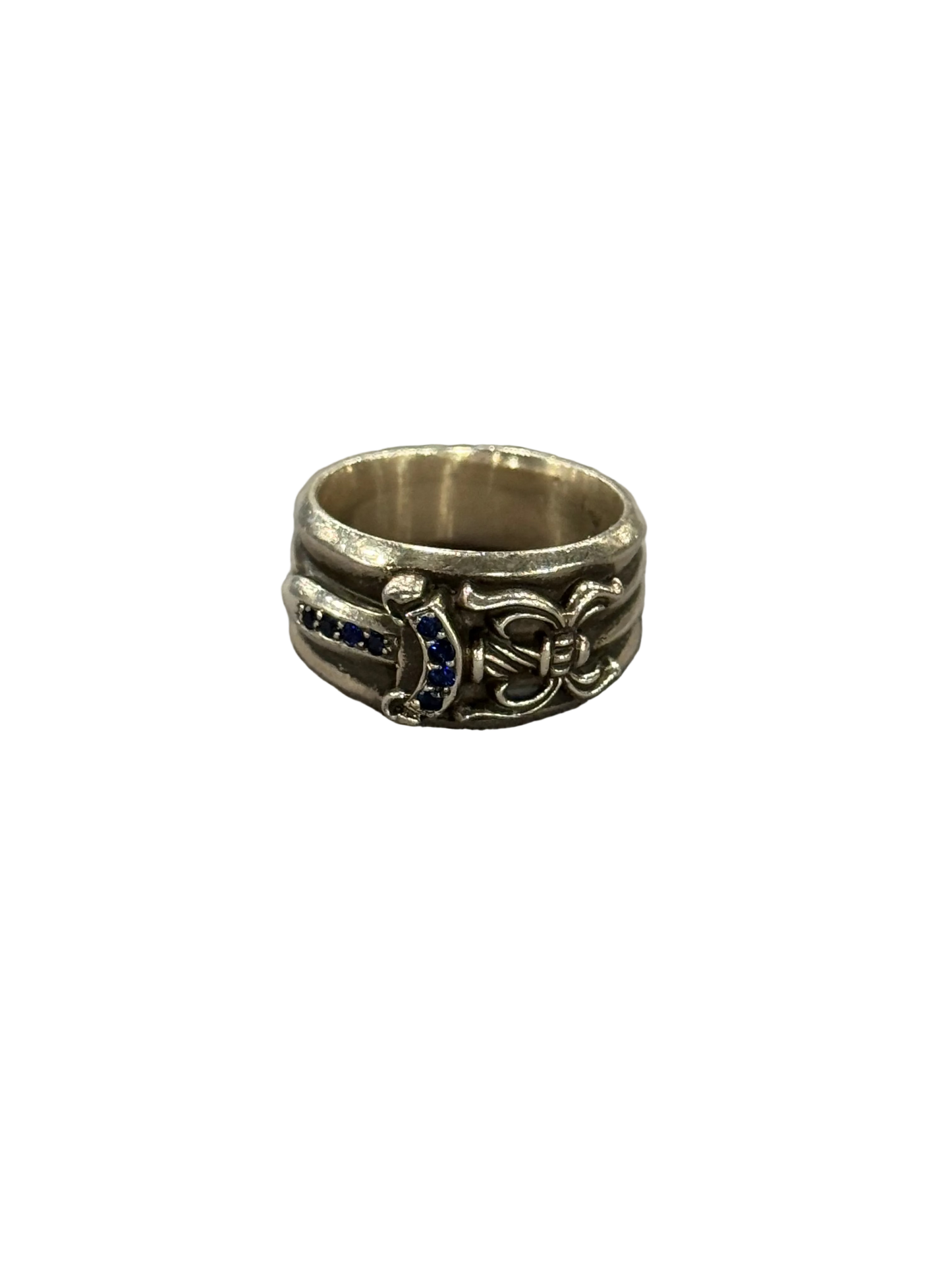 Chrome Hearts Sapphire Dagger Ring