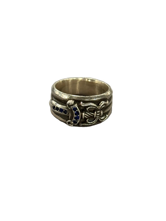 Chrome Hearts Sapphire Dagger Ring