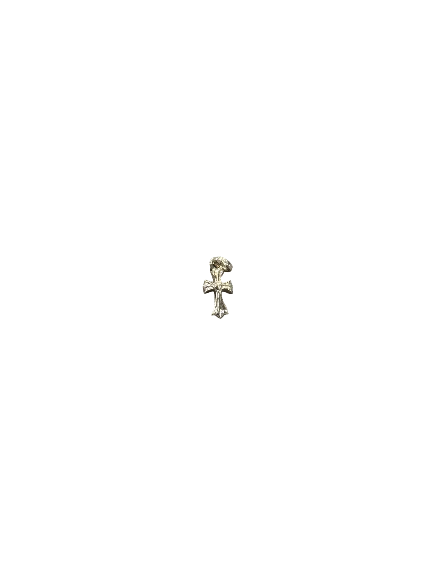 Chrome Hearts Sapphire Baby Fat Pendant White Gold