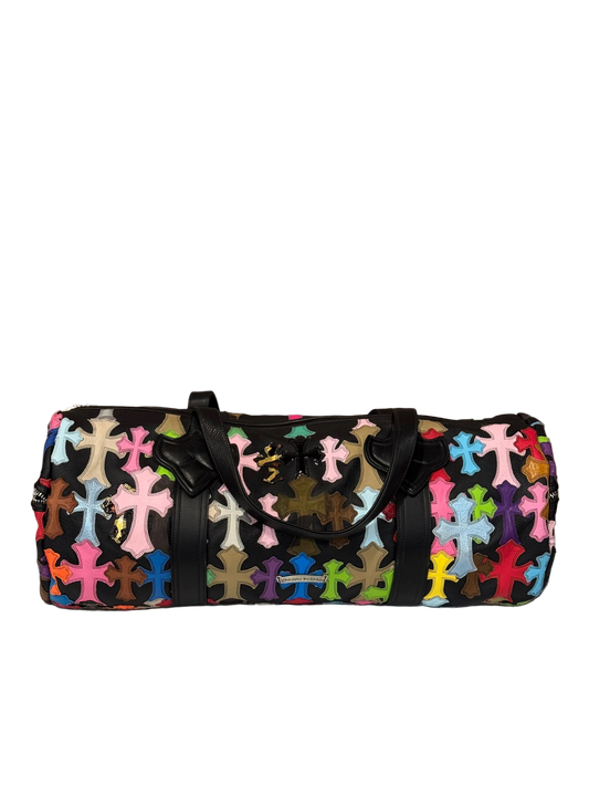 ($44,100) Chrome Hearts Multi Color Cross Patch Duffle Bag