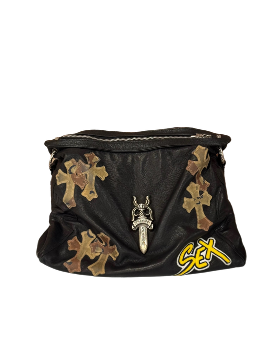 ($26,250) Chrome Hearts Sex Records Cross Patch Dagger Bag
