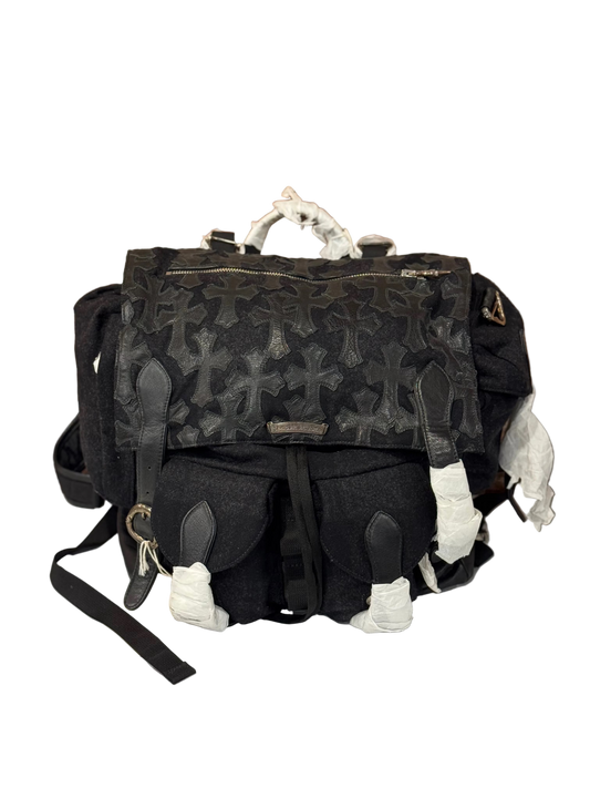 ($19,425) Chrome Hearts Black Cross Patch Backpack