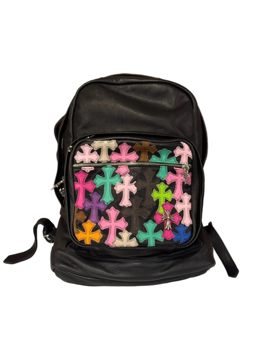 ($42,000) Chrome Hearts Multi Color Cross Patch Backpack